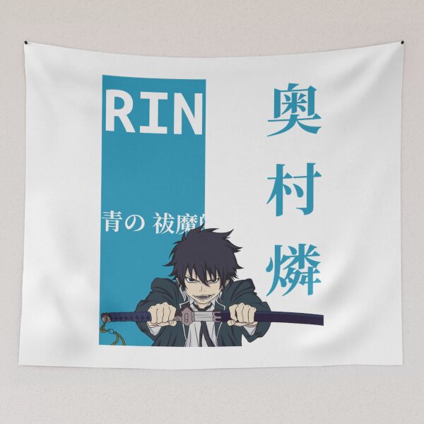 Item preview, Rin blue sword exorcist japanese anime poster designed and sold by DarylBernice.