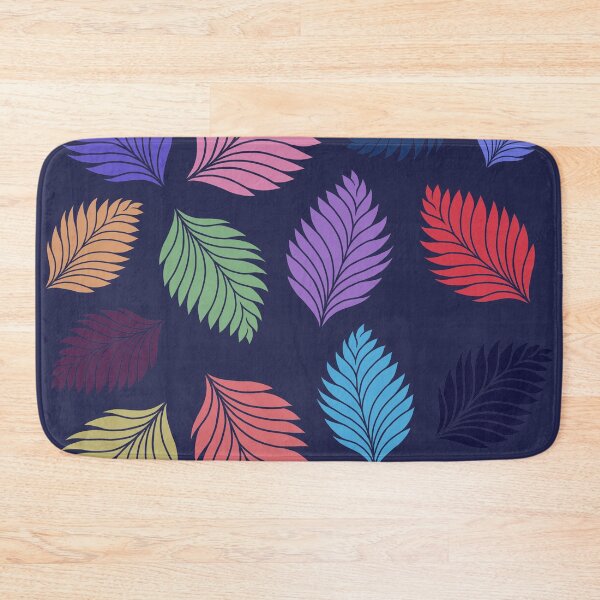 Item preview,  Tropical fallen leaves.. (Dark blue)  designed and sold by kkanchan.