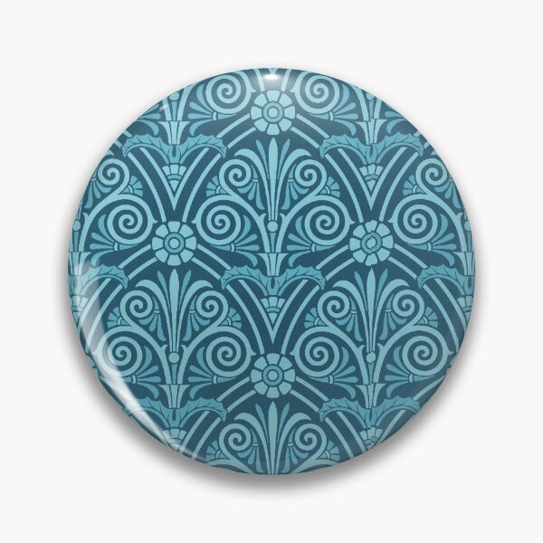Item preview, Beautiful Greek Ornaments Blue Pattern, henna pattern, vintage pattern designed and sold by iampositive.