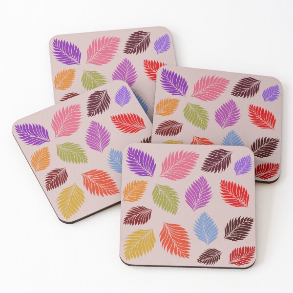 Item preview, Tropical fallen leaves (light pink)  designed and sold by kkanchan.
