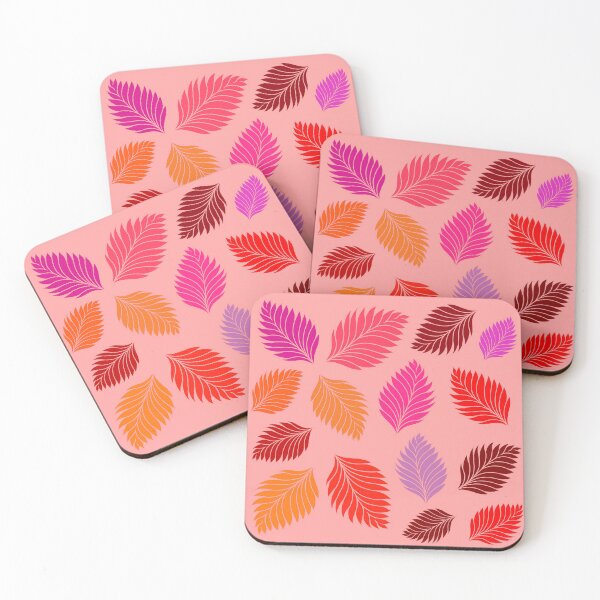 Item preview, Copy of Tropical fallen leaves (pink shade)  designed and sold by kkanchan.