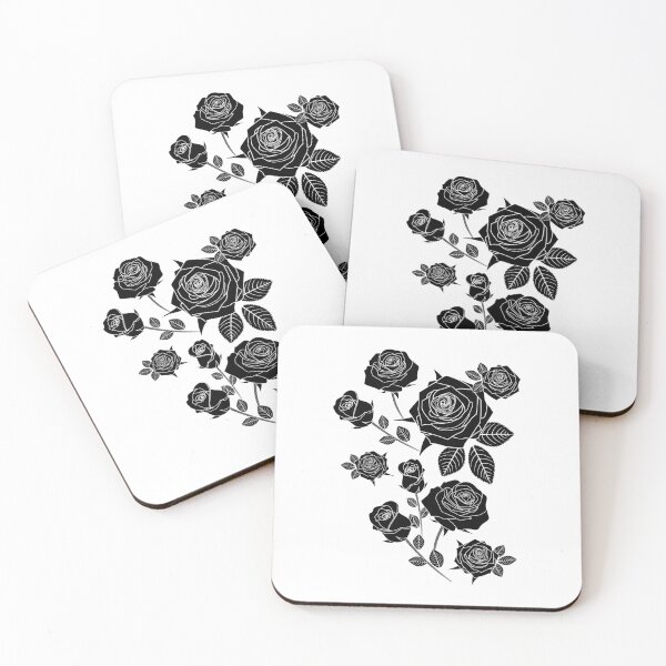 Item preview, B&W Roses - Black version designed and sold by Ribeiro Design.