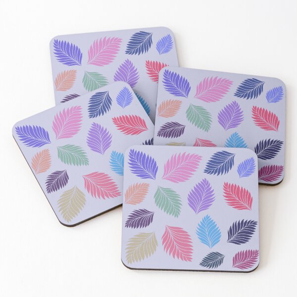 Item preview, Tropical fallen leaves.. (Light blue)  designed and sold by kkanchan.