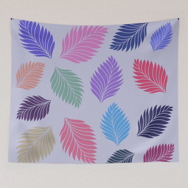 Item preview, Tropical fallen leaves.. (Light blue)  designed and sold by kkanchan.