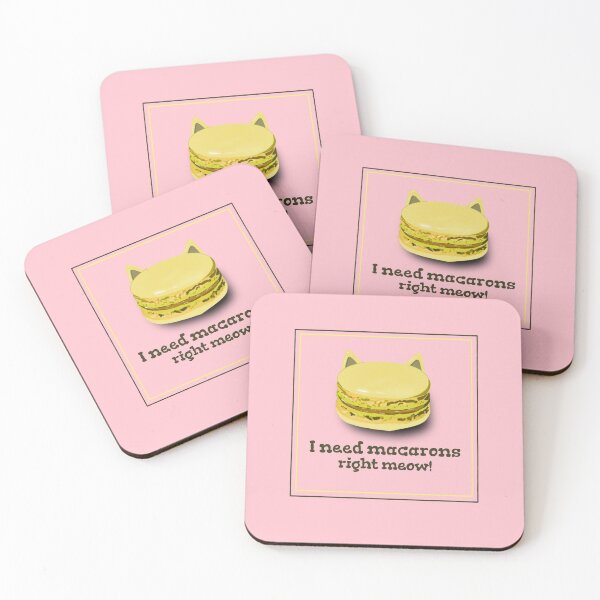 Item preview, Macarons right meow pink designed and sold by Weather gifts .