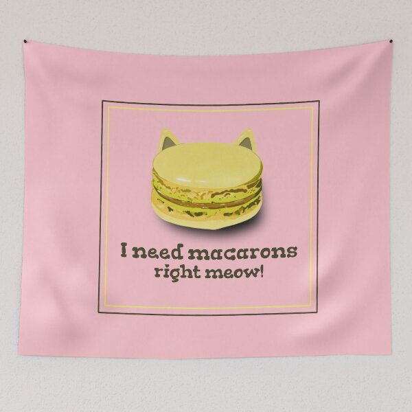 Item preview, Macarons right meow pink designed and sold by Weather gifts .