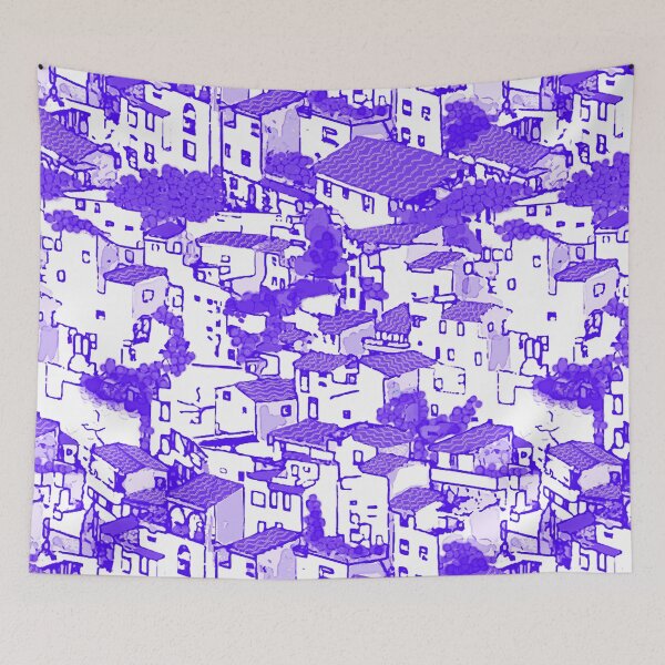 Item preview, White houses town design designed and sold by Idea y Design.