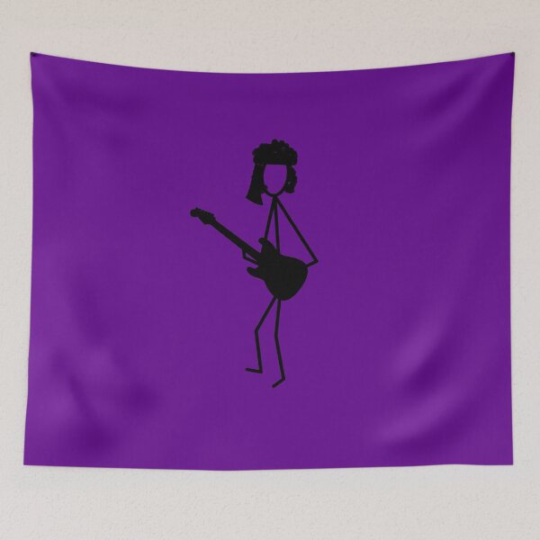 Item preview, Stickman woodstock guitar hero rock star designed and sold by Bammodesigns.