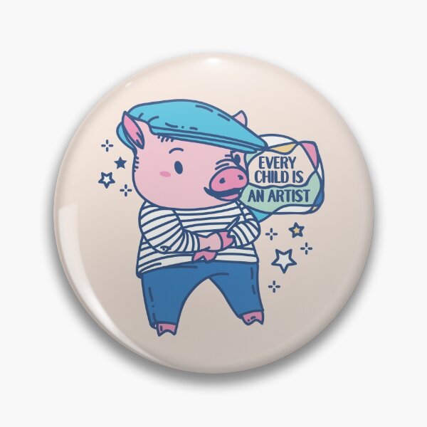 Item preview, Funny Animal Artist pun Pablo Pigcasso with quote  designed and sold by SPIRIMAL.