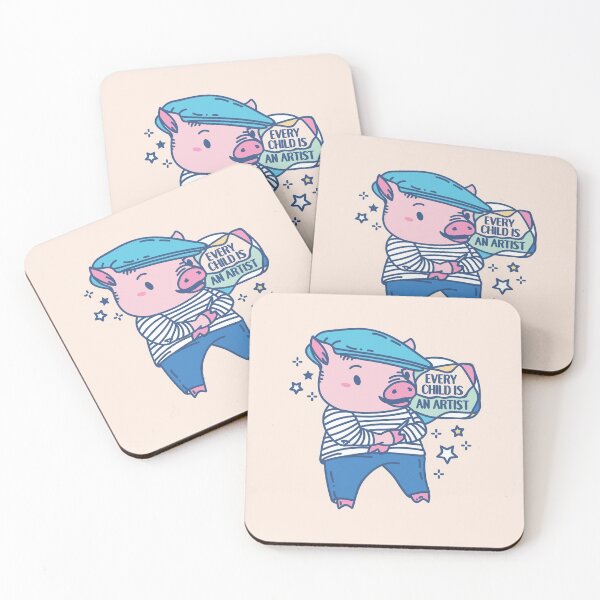 Item preview, Funny Animal Artist pun Pablo Pigcasso with quote  designed and sold by SPIRIMAL.