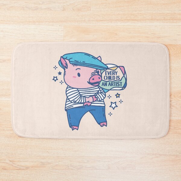 Item preview, Funny Animal Artist pun Pablo Pigcasso with quote  designed and sold by SPIRIMAL.
