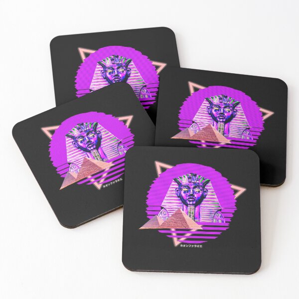 Item preview, Neon Pharaoh Tutankhamon Vaporwave designed and sold by ShirtVibes.