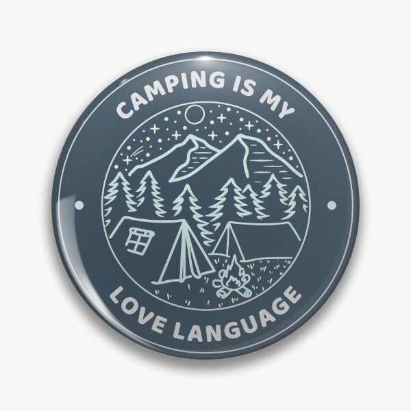 Aperçu de l'œuvre Le camping est mon lot d'autocollants de langue d'amour. Conception amusante pour les campeurs et les âmes avides de voyages. Allons camper. créée et vendue par PunMan Army.