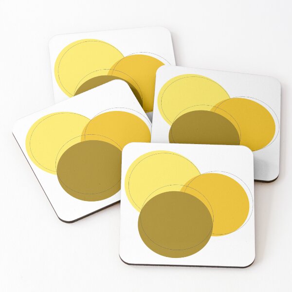 Item preview, Pastel yellow circles designed and sold by MarbleStickerco.
