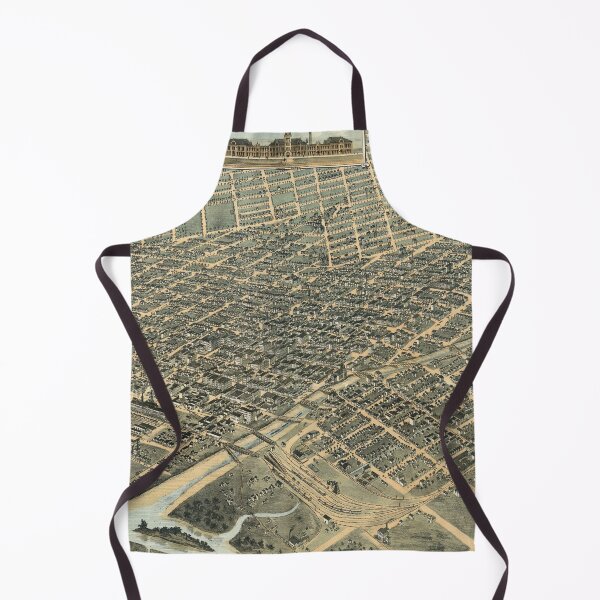 Item preview, Old Denver CO Map (1882) Vintage Colorado State Capital City & Street Atlas designed and sold by BravuraMedia.