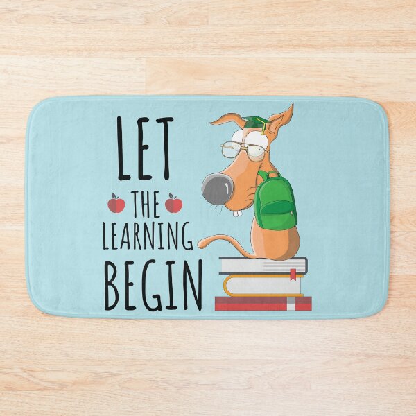 Item preview, Let the Learning Begin Funny Student Dog Back to School First Day of School designed and sold by dass-art.