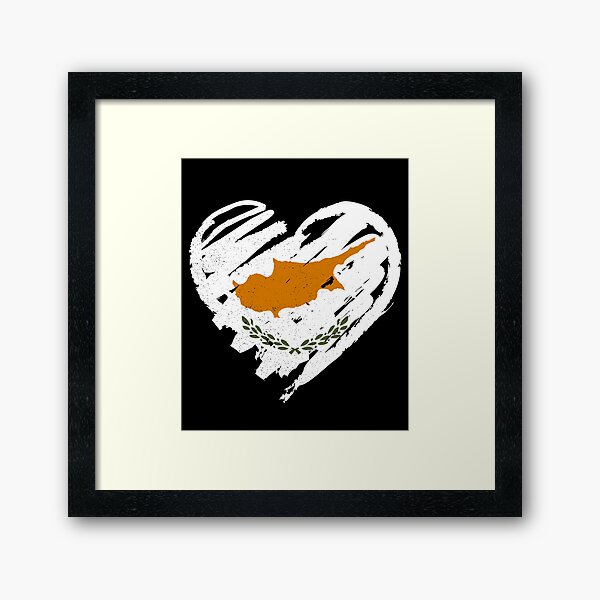I Love Cyprus Framed Art Print