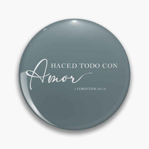 Item preview, Haced todo con amor, Cita cristiana española designed and sold by Aryam Quotes.