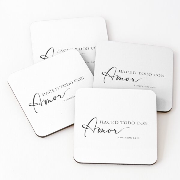 Item preview, Haced todo con amor, Cita cristiana española designed and sold by Aryam Quotes.