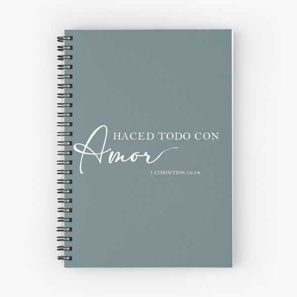 Item preview, Haced todo con amor, Cita cristiana española designed and sold by Aryam Quotes.