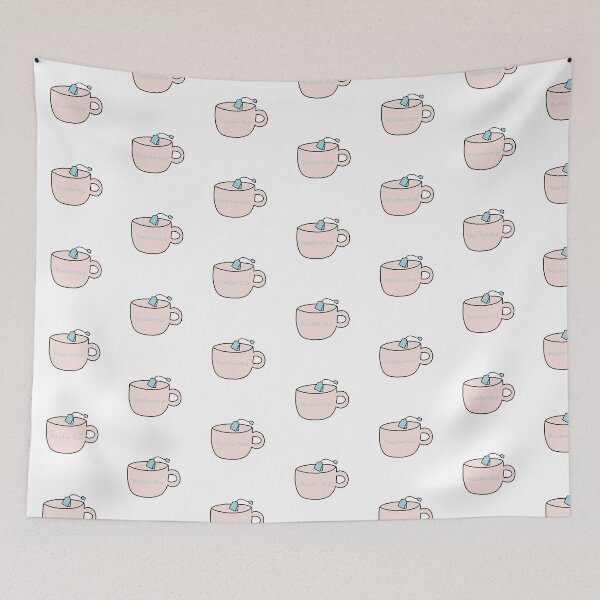 Item preview, Positivi-tea, mug sticker designed and sold by Doodlingk.