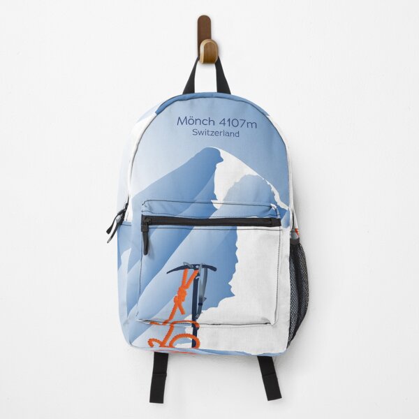 Item preview, Poster of the Alps Mönch summit Switzerland mountaineering ice axe designed and sold by leewarddesign.