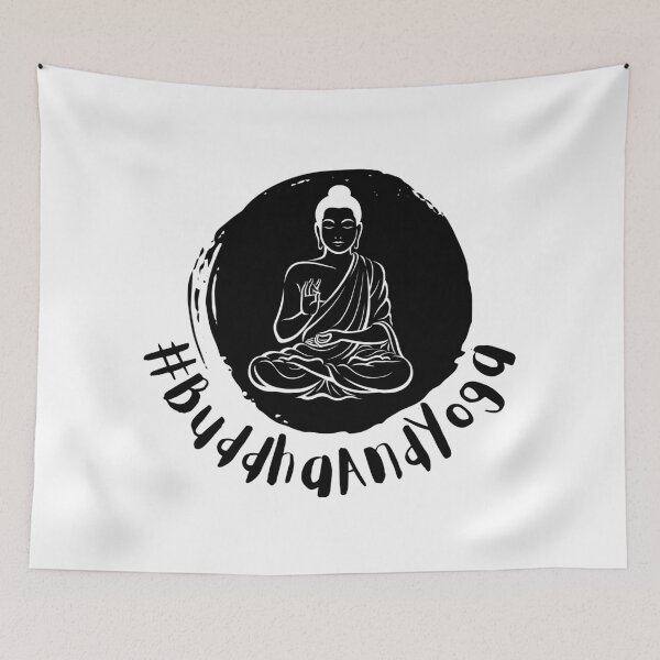 Item preview, Buddha And Yoga designed and sold by Hashtagzzz.