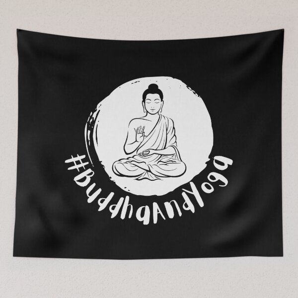 Item preview, Buddha And Yoga designed and sold by Hashtagzzz.