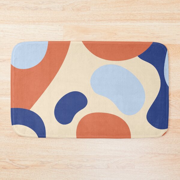Item preview, Abstract Print Orange Blue Cream designed and sold by BeatrisVeres.