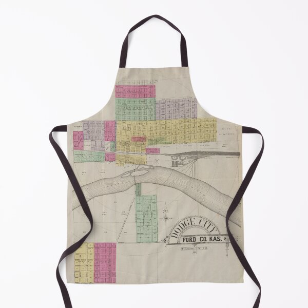 Item preview, Old Dodge City KS Map (1887) Vintage Cowboy Capital of The World Atlas designed and sold by BravuraMedia.