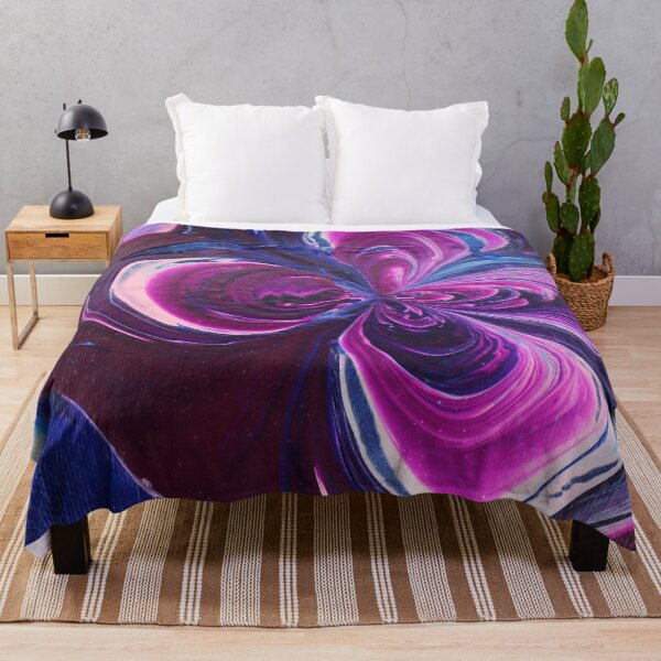 Item preview, Amethyst Flower Paint Pour designed and sold by AmberleeCraftin.