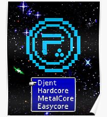 Periphery 8-bit Blue/Select Difficulty Poster