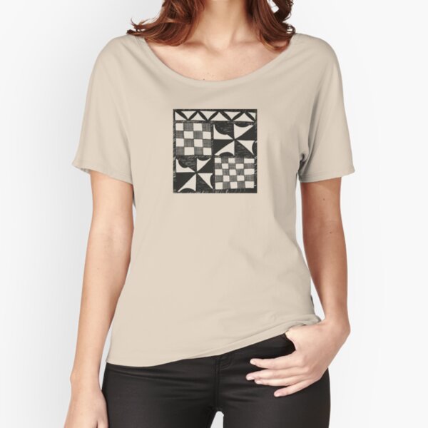 Tapa | Barkcloth Pattern | Pacifica Pattern | Polynesian Patterns |   Relaxed Fit T-Shirt
