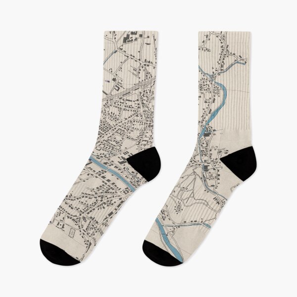 Item preview, Old Dornbirn Austria Map (1955) Vintage Vorarlberg City & Street Atlas designed and sold by BravuraMedia.