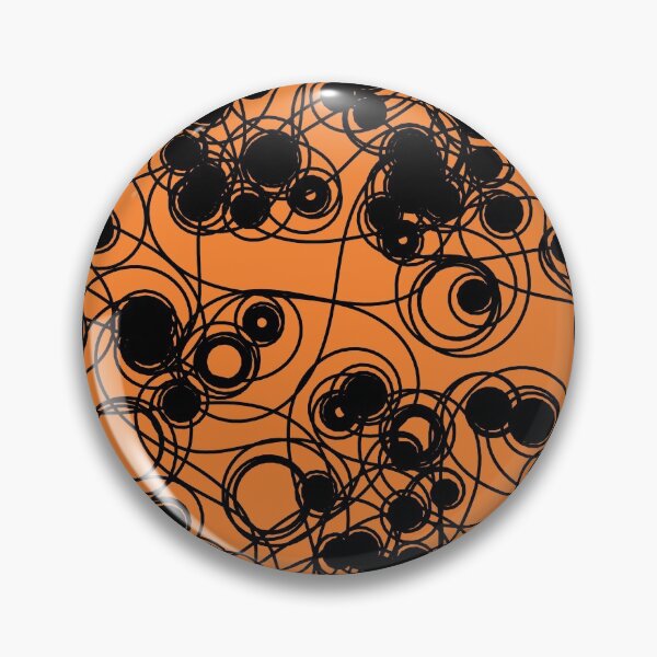 Item preview, Spiral chaotic design - black and orange designed and sold by rahilvalani.