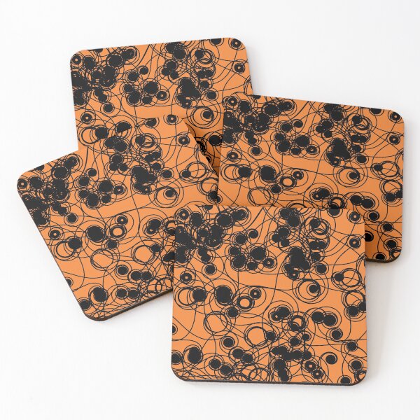 Item preview, Spiral chaotic design - black and orange designed and sold by rahilvalani.