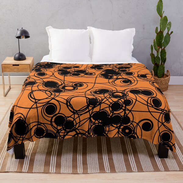Item preview, Spiral chaotic design - black and orange designed and sold by rahilvalani.
