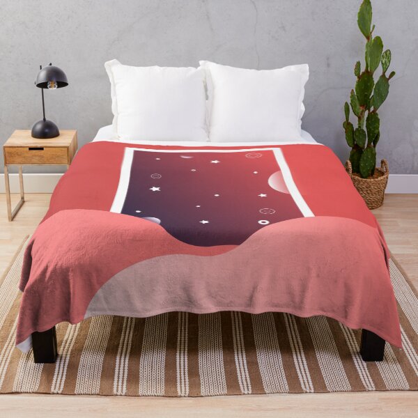 Item preview, Door to Sky Roaring Red Minimalist Illustration by Miraidesigns designed and sold by miraidesigns.