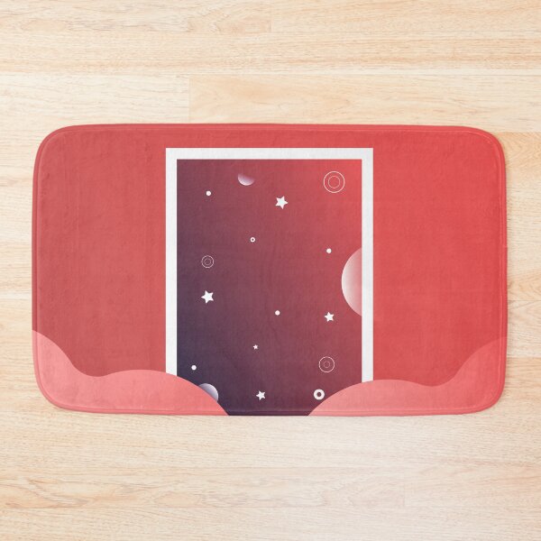 Item preview, Door to Sky Roaring Red Minimalist Illustration by Miraidesigns designed and sold by miraidesigns.