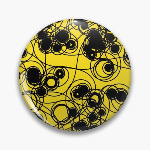 Item preview, Spiral chaotic design - black and yellow designed and sold by rahilvalani.