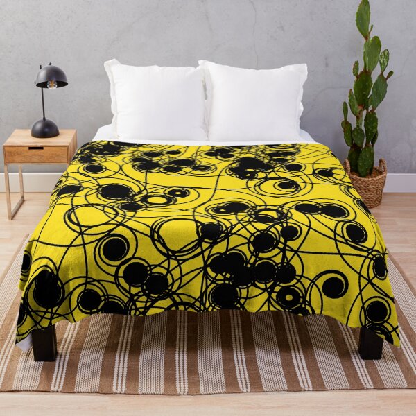 Item preview, Spiral chaotic design - black and yellow designed and sold by rahilvalani.