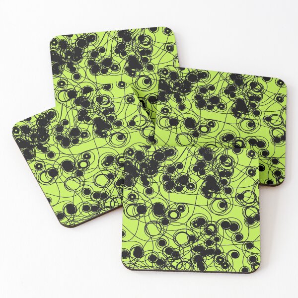 Item preview, Spiral chaotic design - black and lime designed and sold by rahilvalani.
