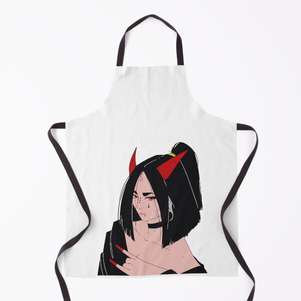 Item preview, Grunge Girl Aesthetic - Hot Girl Wearing Red Horns designed and sold by SeinaboSey.