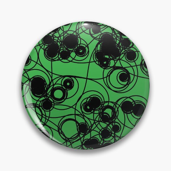 Item preview, Spiral chaotic design - black and green designed and sold by rahilvalani.