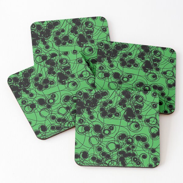 Item preview, Spiral chaotic design - black and green designed and sold by rahilvalani.