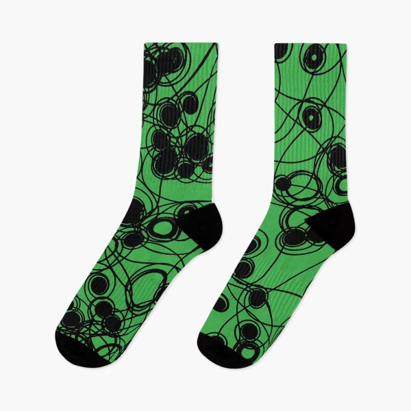 Item preview, Spiral chaotic design - black and green designed and sold by rahilvalani.