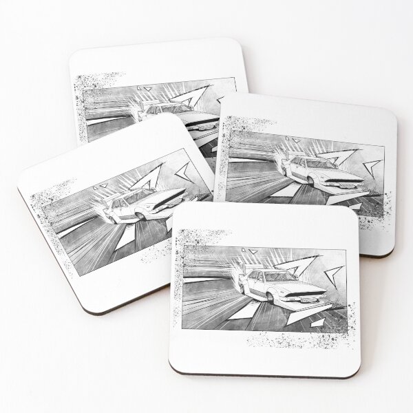 Item preview, Drift 8 - drifting comic car art designed and sold by Yeomans Cartoons.