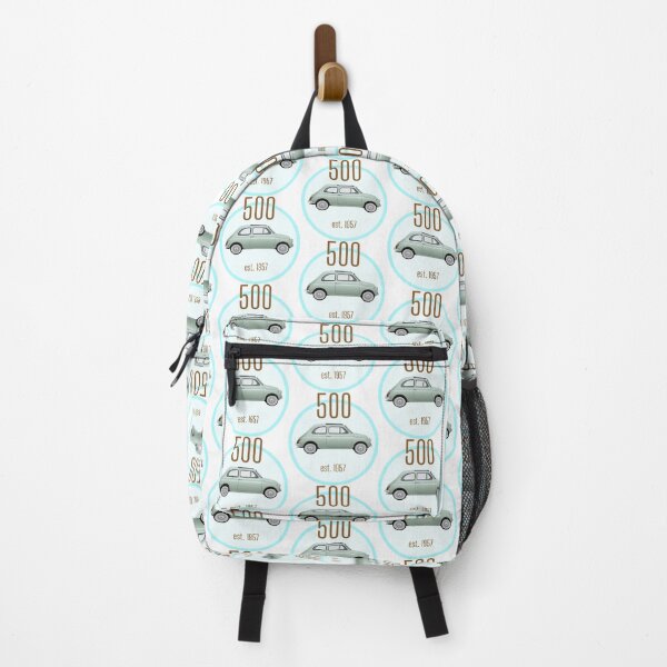 Item preview, Vintage Fiat 500, Italian car round grey/blue design designed and sold by MiloHarris.