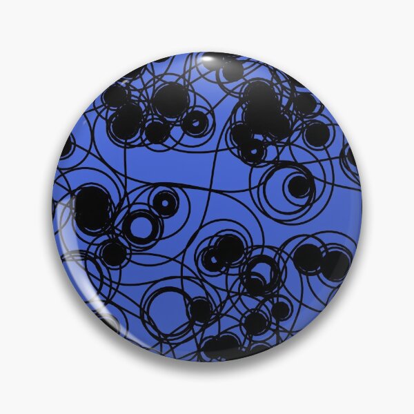 Item preview, Spiral chaotic design - black and blue designed and sold by rahilvalani.