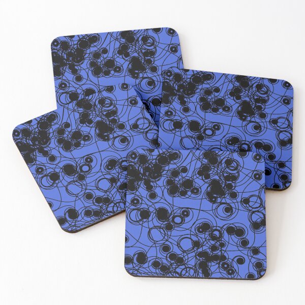 Item preview, Spiral chaotic design - black and blue designed and sold by rahilvalani.